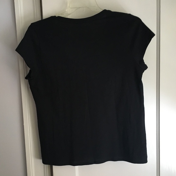 Garnet Hill Organic Cotton V-Neck T-shirt - Picture 3 of 3